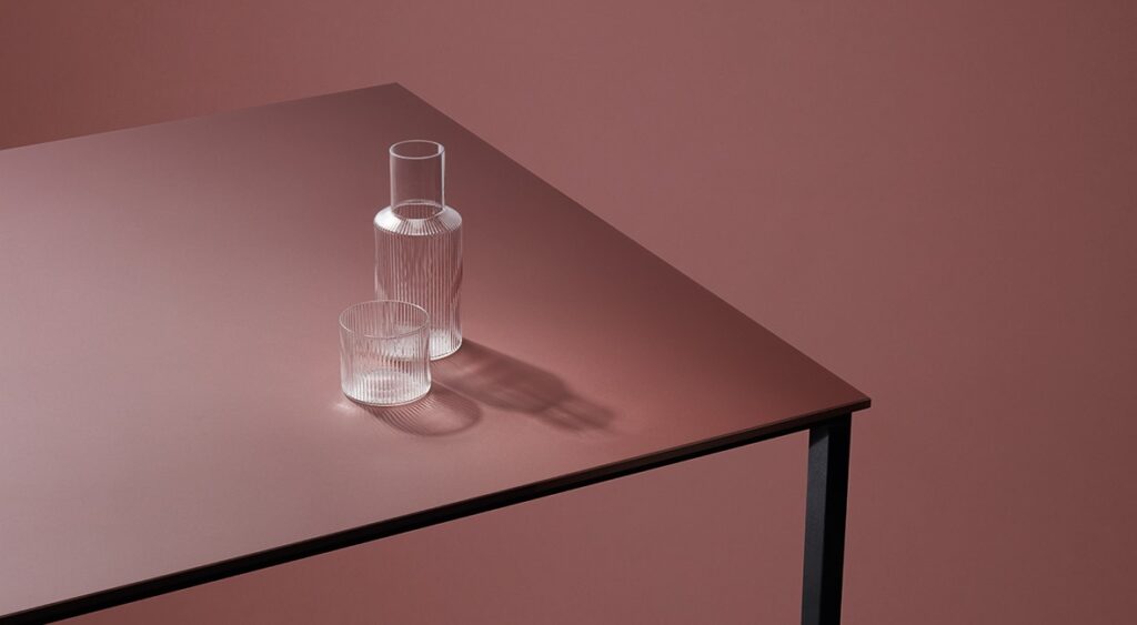 Interior Design Tabletop Fenix 0770 Bloom Rosso Askja