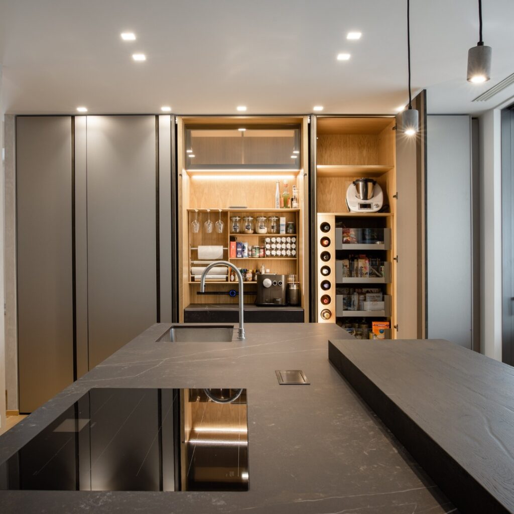 Kitchen Design Furniture Fenix NTA® 5000 Acciaio Hamilton