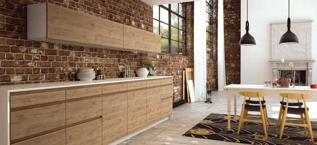 Kitchen Design Furniture Smart H.P.L. Melamine Vintage Collection