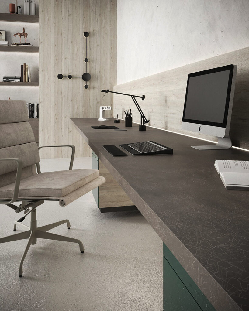 Office Design Arpa H.P.L. 3480 Yarik 4574 Rovere Iceland 0760 Verde Modo Bloom Core b