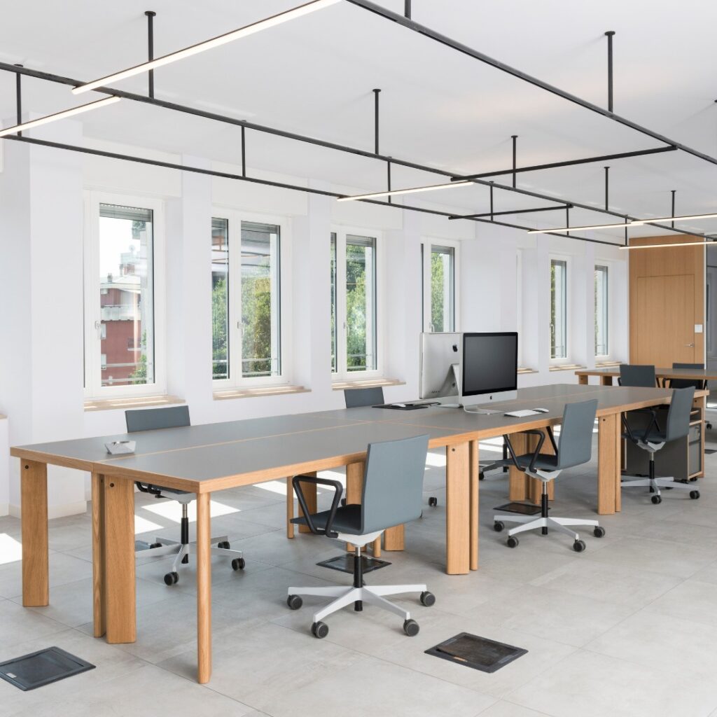 Office Design Table Top Fenix NTM® 0718 Grigio Londra