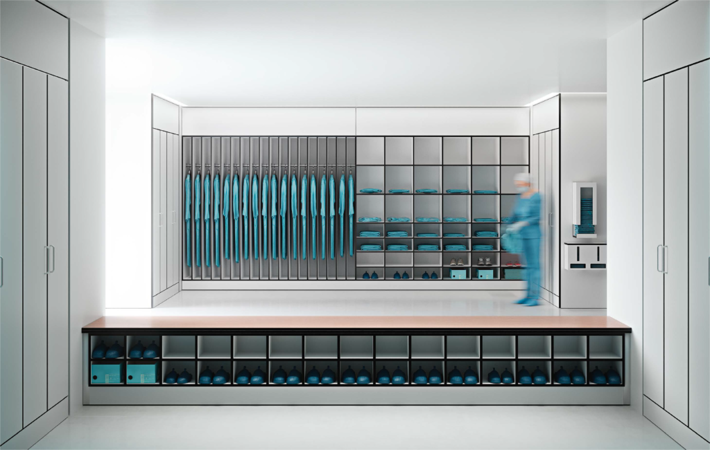 Scientific Surface Solutions Trespa® TopLab® Vertical Hygienic Compact Laminate b