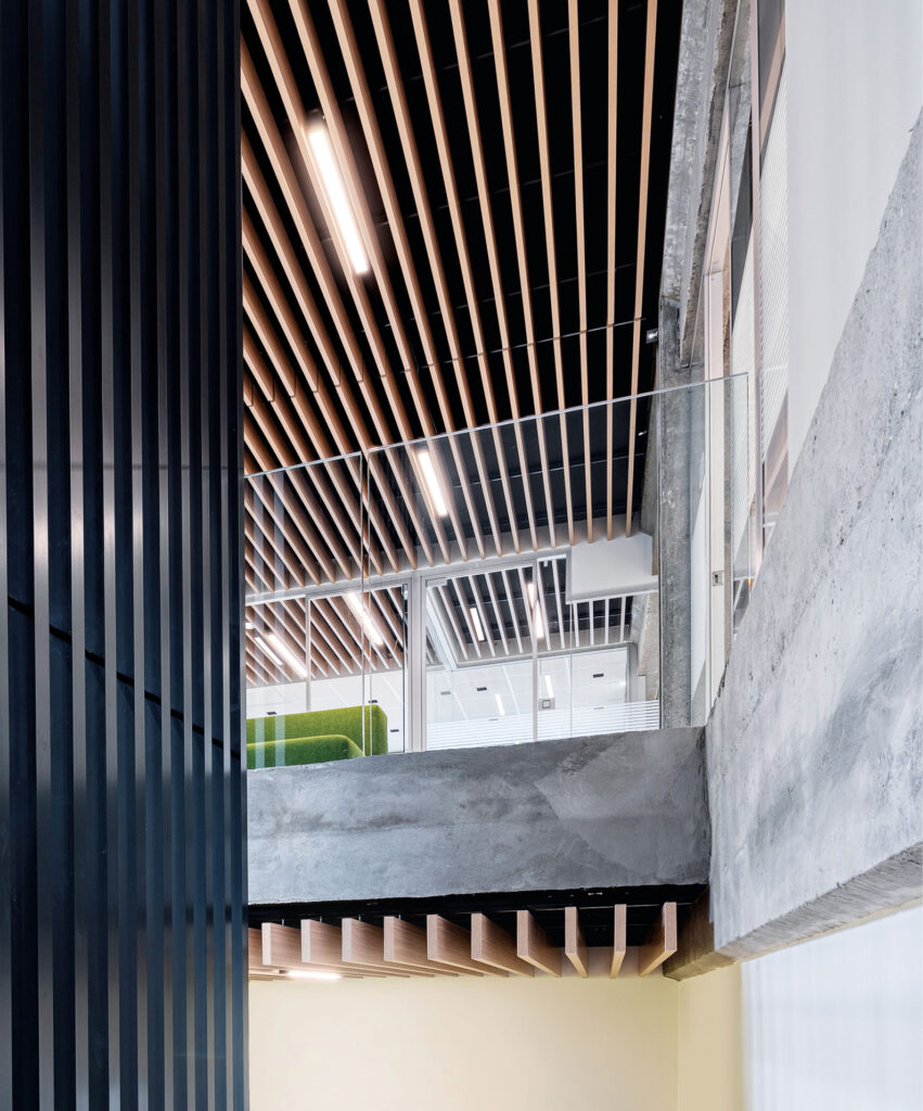 Acoustic System Office Design Fantoni My Flag Vertical Ceiling Blinds c