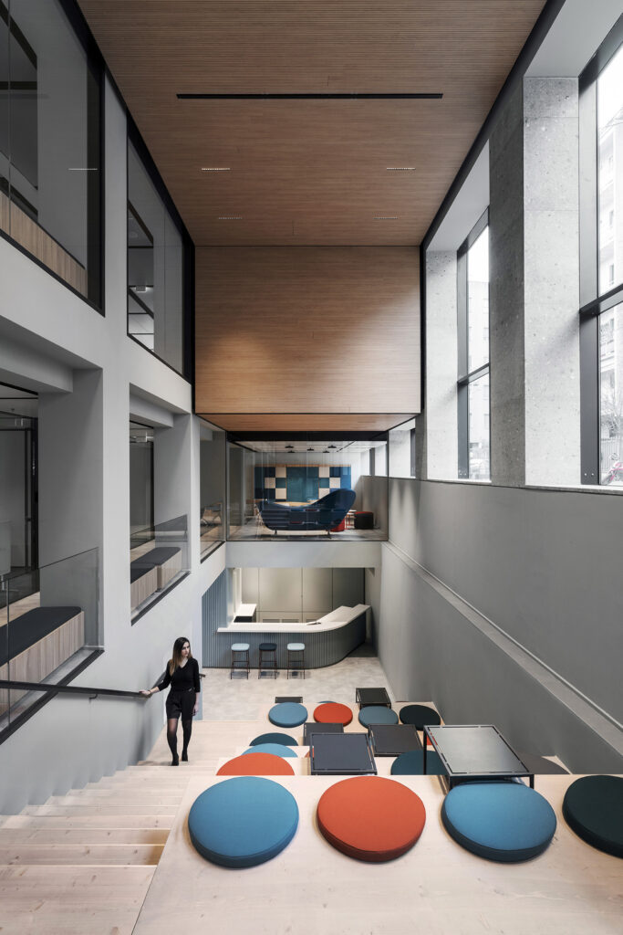 Acoustic System Office Design Fantoni Wall Ceiling Grooved b