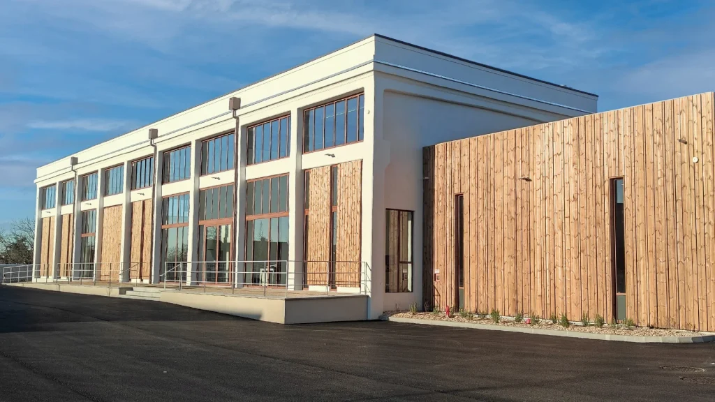 Exterior Ho.Re .Ca . Facade Wall Cladding Lunawood ThermowoodClos Rougeard France a