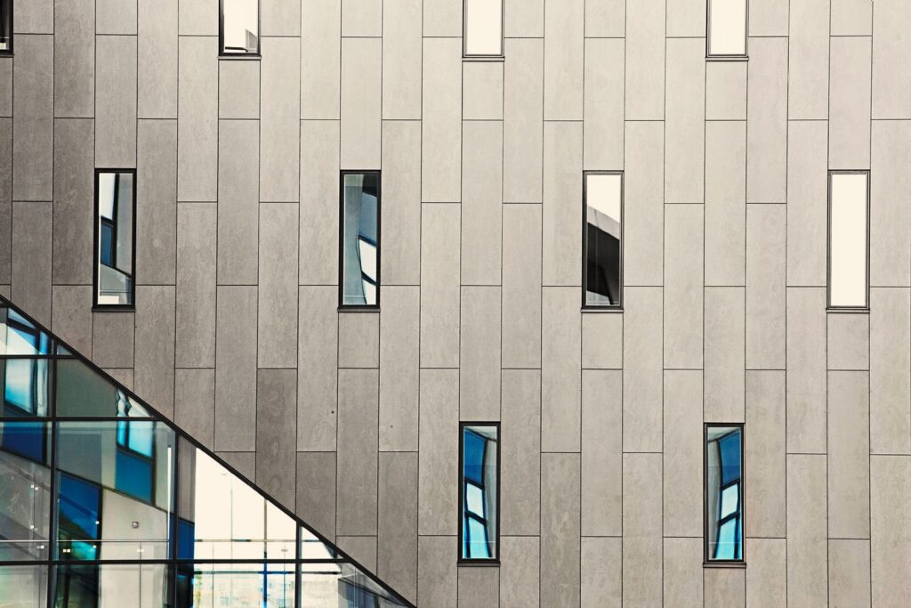 Exterior Office Design Facade Swisspearl Authentic Patina Original P070 Visionshuset Aalborg b