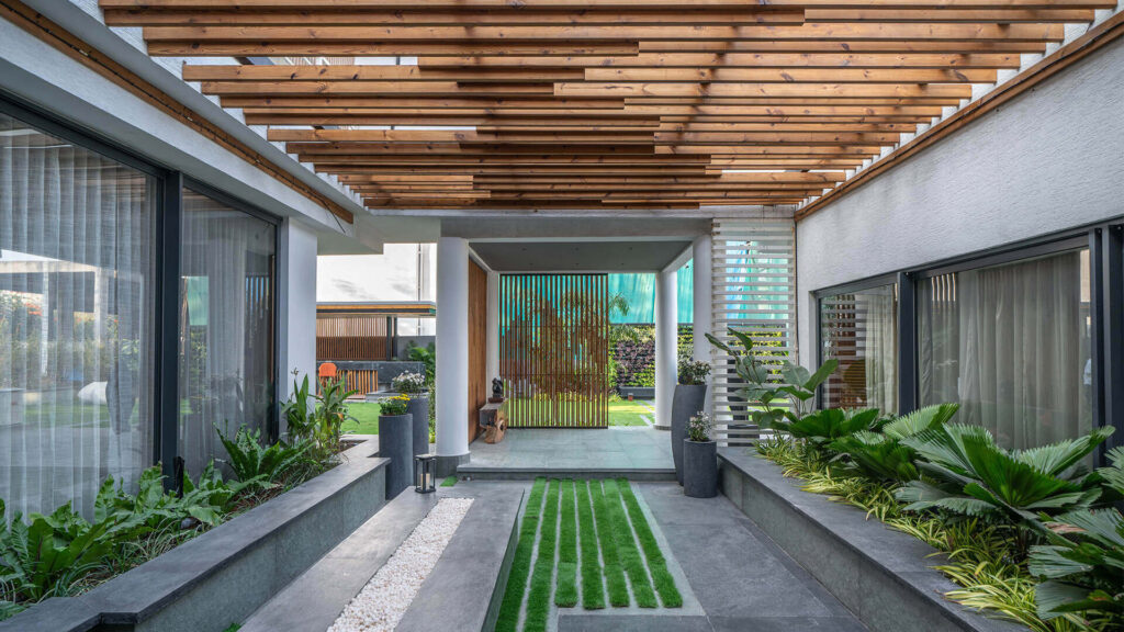 Exterior Residential Ceiling Battens Lunawood ThermowoodLegend Chimes India c