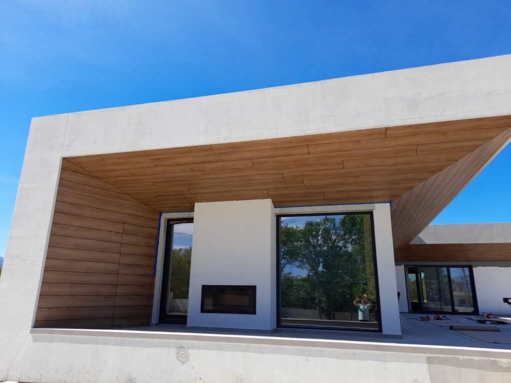 Exterior Residential Facade Formica Vivix F6053 Eltop Project Residence Office 25 Architects Patra Greece