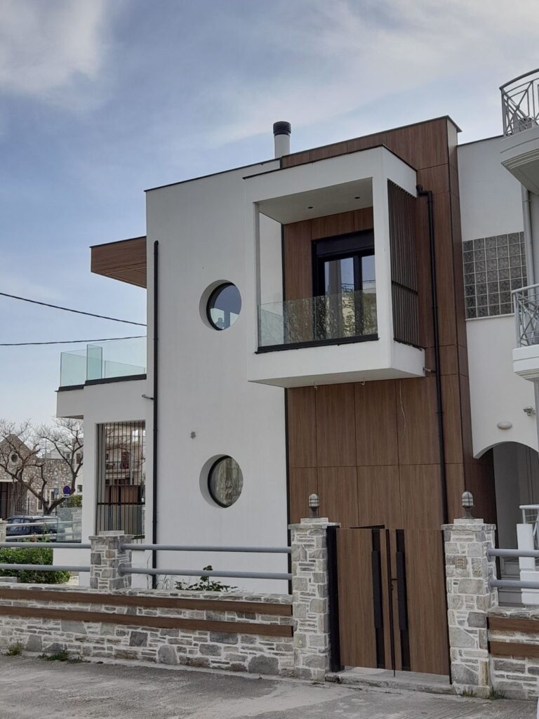 Exterior Residential Facade Gentas Eltop Project Residence Koropi Greece b