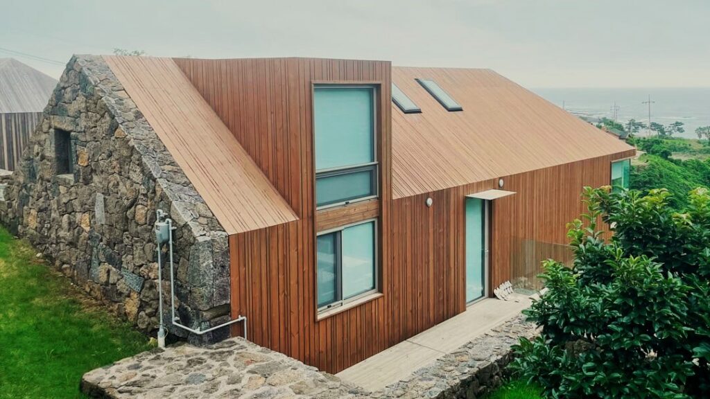 Exterior Residential Home Design Facades Lunawood Thermowood Jeju Wall Cladding