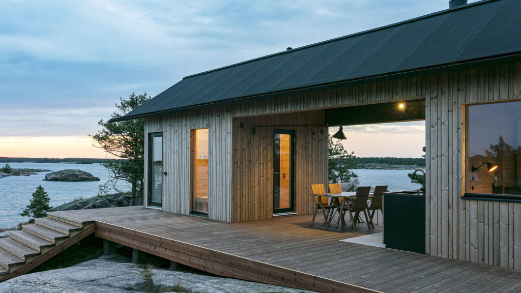 Exterior Residential Home Design Facades Lunawood Thermowood archipelago Wall Cladding Decking Finland