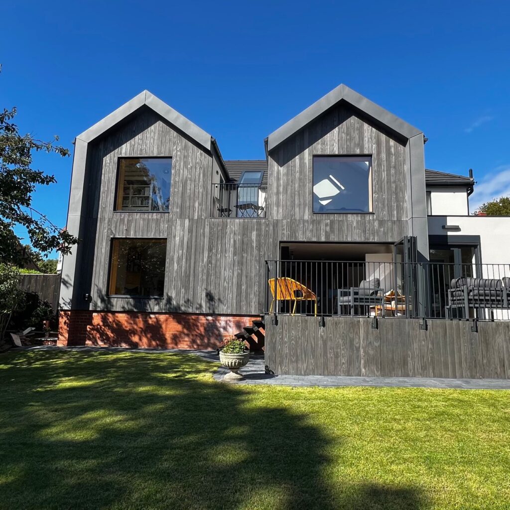 Exterior Residential Sector Accoya Modified Wood Facade Colour Grey