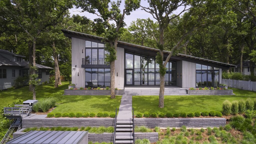 Exterior Residential Sector Accoya Modified Wood Facade Wall Cladding DeckingWindows Doors USA
