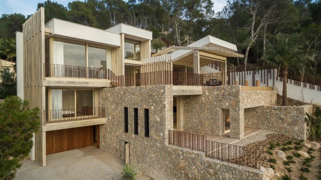 Exterior Residential Sector Accoya Modified Wood Facade Wall Cladding Windows Doors Accoya Mallorca