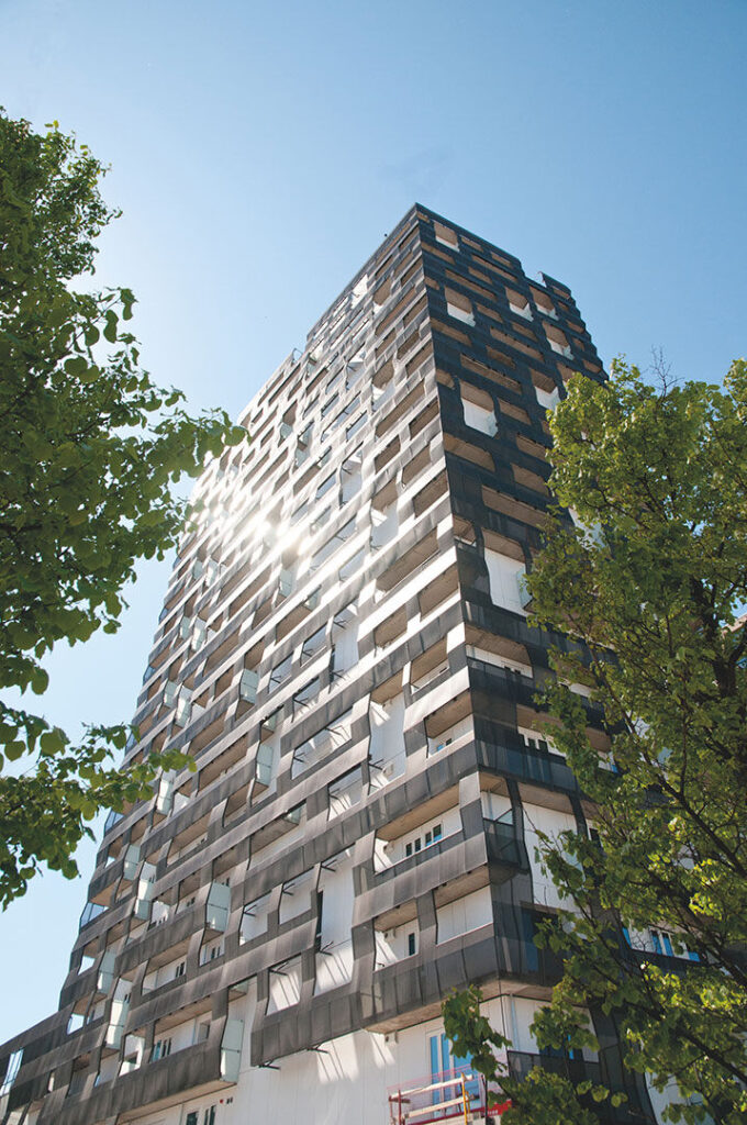 Exterior Residential Sector Facade Swisspearl Authentic Patina Original P222 Barcode Oslo c