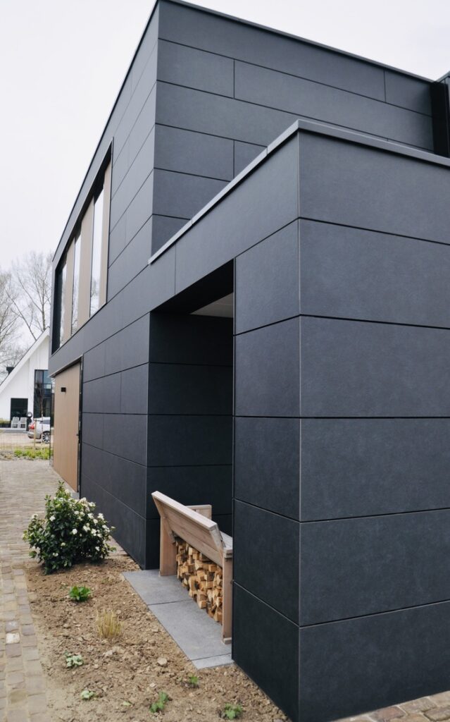 Exterior Residential SectorFacade Trespa Meteon Compact NA17 Natural Graphite NW14 French Walnut a
