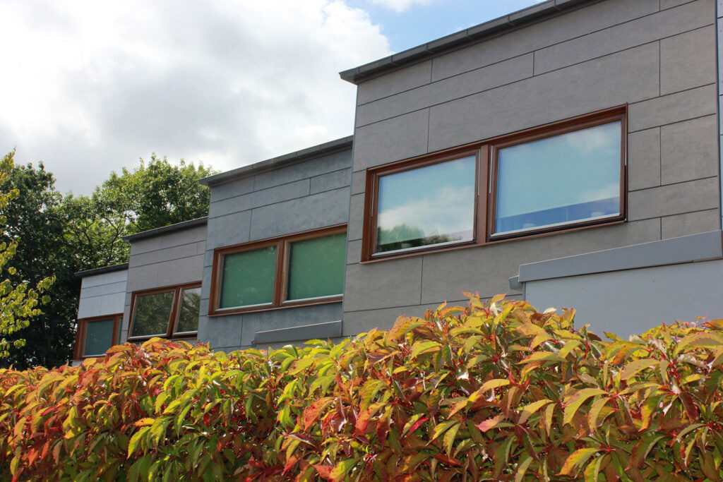 Exterior ResidentialSector Facades Swisspearl Authentic Patina Original P02 P050 P070 P222 Gyllins Tradgardar Kv Skrallan 3 Malmo c