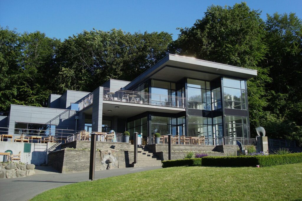 Exterior Sports Facilities Facade Swisspearl Patina Original P070 Zoo Design Aalborg d