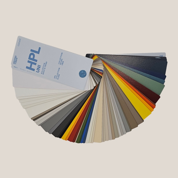 Westag Getalit Βεντάλια Χρωμάτων Πορτών HPL Plain Colours