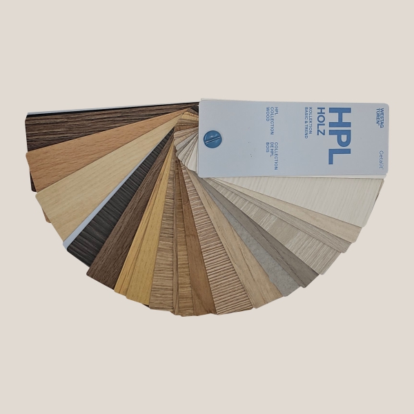 Westag Getalit Βεντάλια Χρωμάτων Πορτών HPL Wood Collection